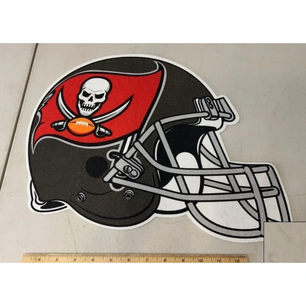 Lot of Buccaneers Flags Helmut Sign and Blanket
